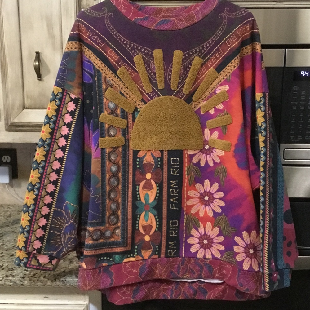 FARM Rio Multicolor Sunburst Sweater